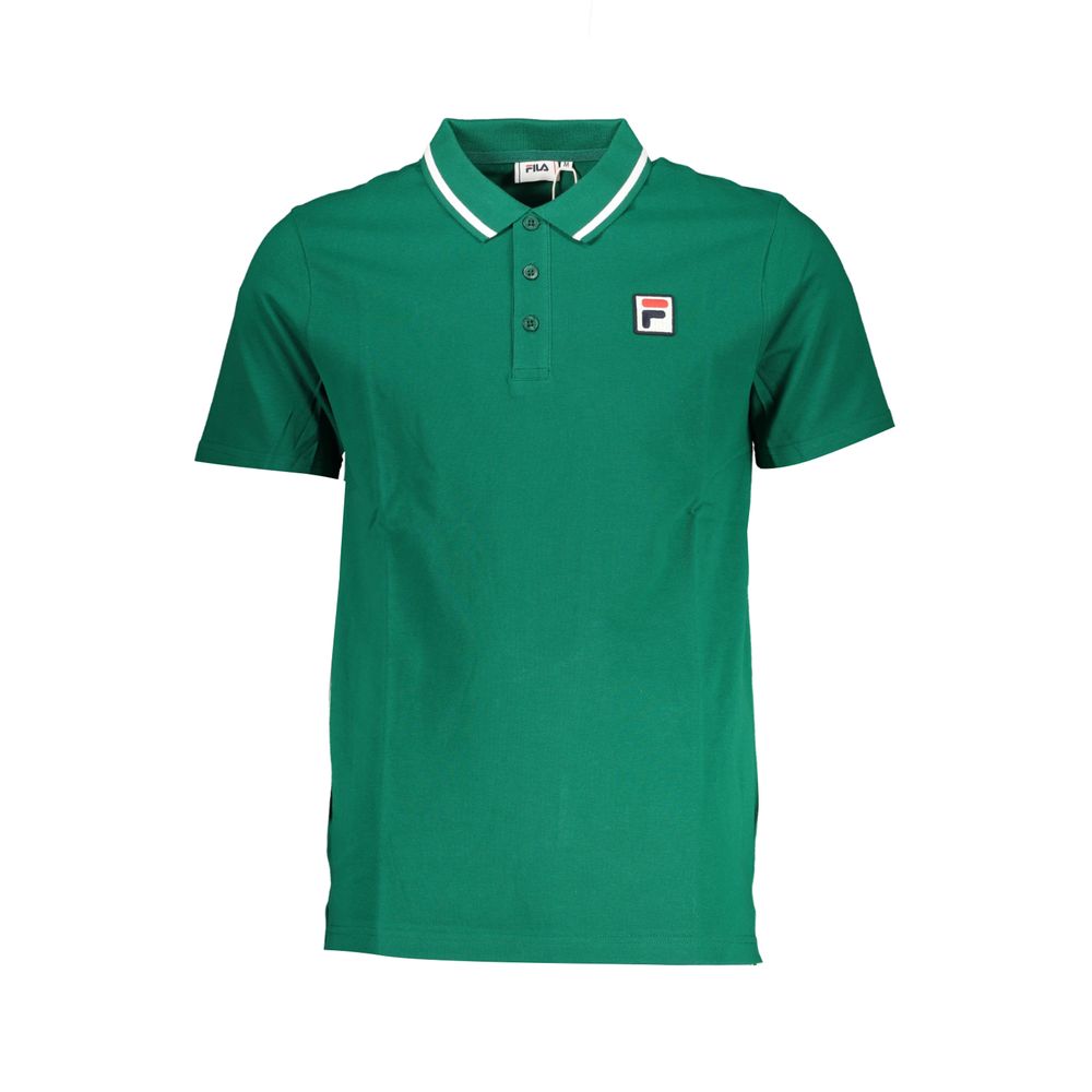 Fila Green Cotton Polo Shirt