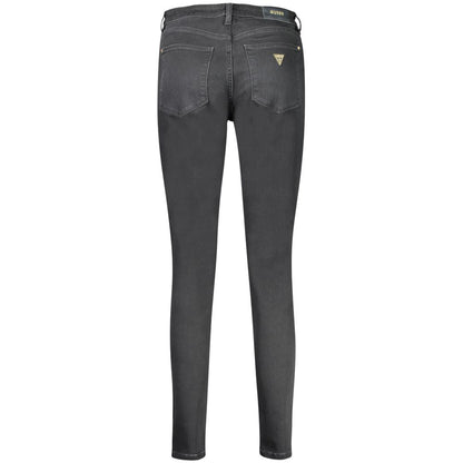 Guess Jeans Black Cotton Skinny Jeans Guess Jeans