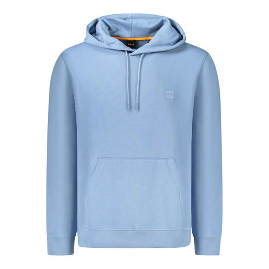 Hugo Boss Blue Cotton Men Sweater