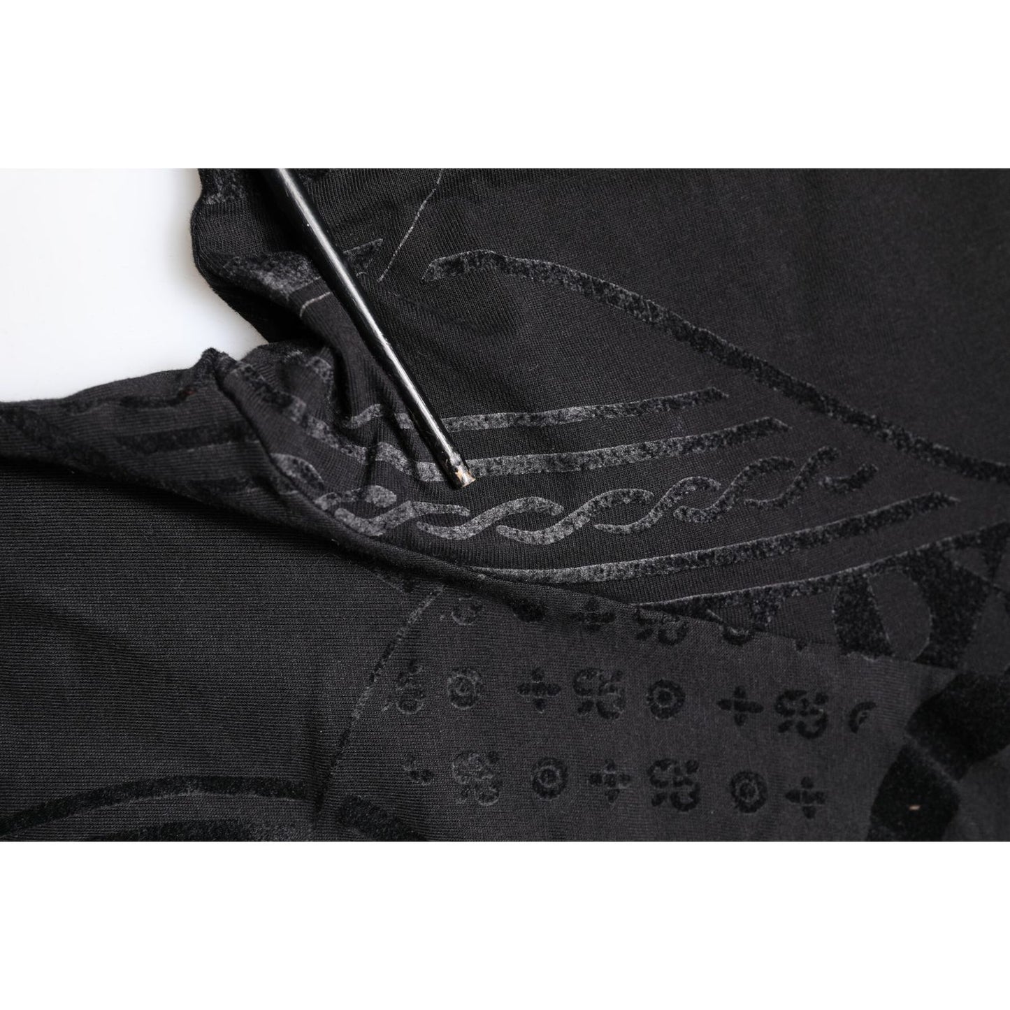 Dolce & Gabbana Black Cotton Bandana Logo Crew Neck T-shirt