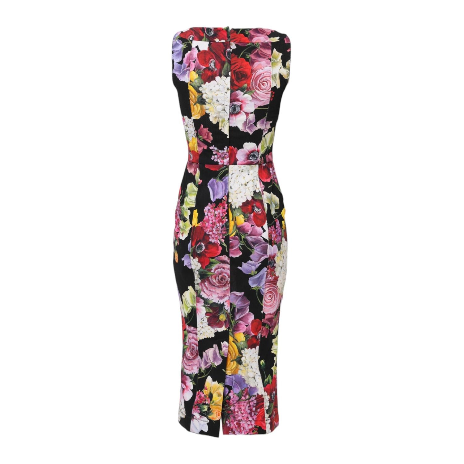 Dolce & Gabbana Multicolor Ortensia Patchwork Sheath Dress