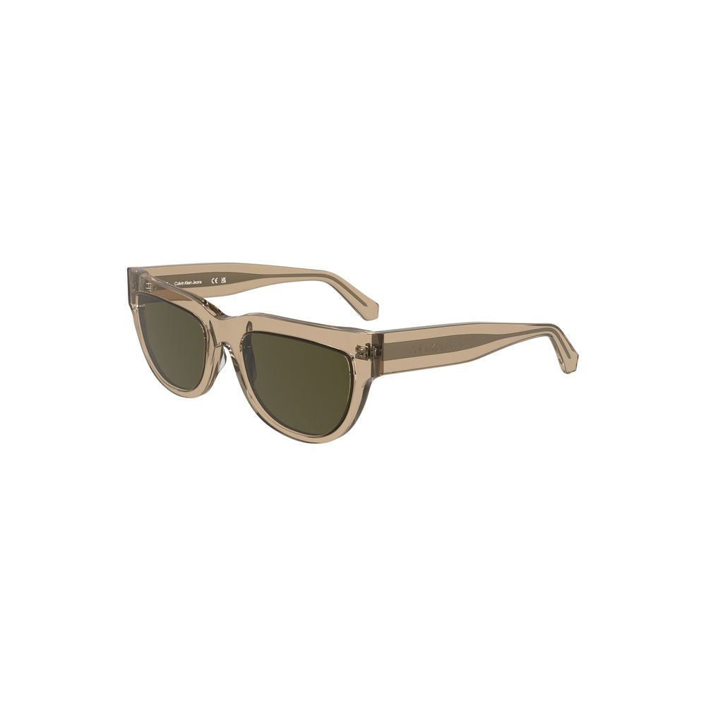 Calvin Klein Brown Acetate Women Sunglasses