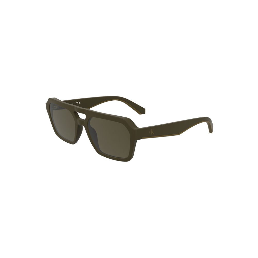 Calvin Klein Brown Bio-Based Fabric Men Sunglasses