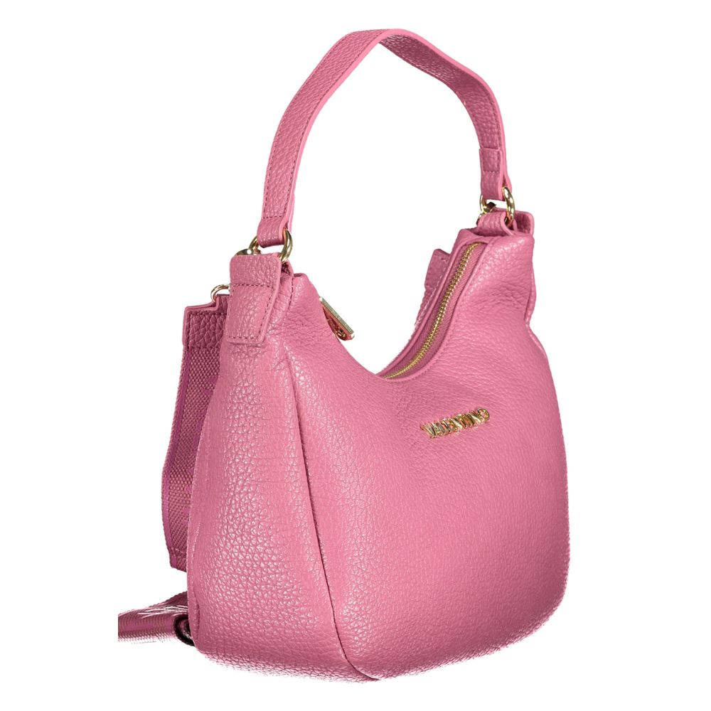 Mario Valentino Pink Polyethylene Women Handbag with adjustable strap and elegant design