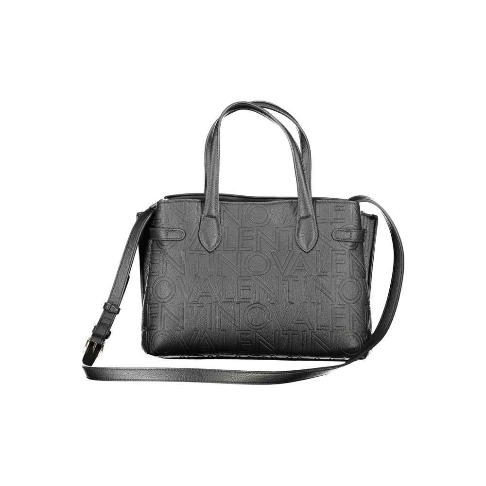 Mario Valentino Black Polyethylene Handbag with adjustable straps and protective feet