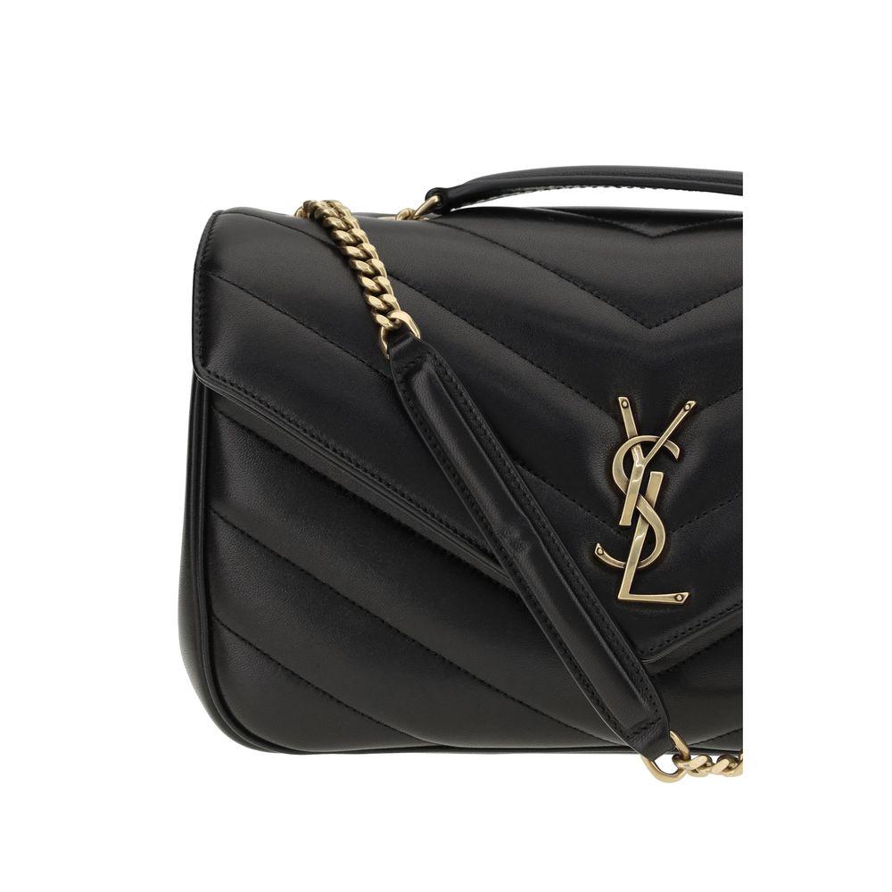 Saint Laurent Black Calf Leather Bos Taurus Shoulder Bag