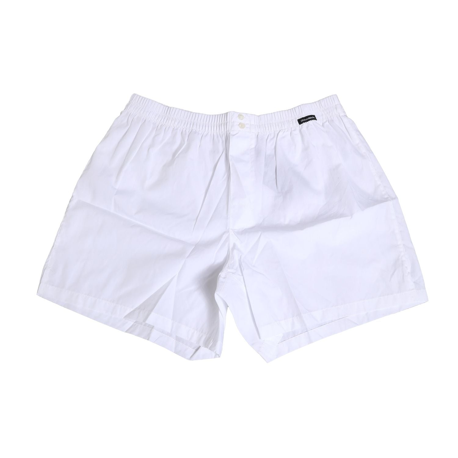 Dolce & Gabbana White Cotton Regular Boxer Shorts Underwear