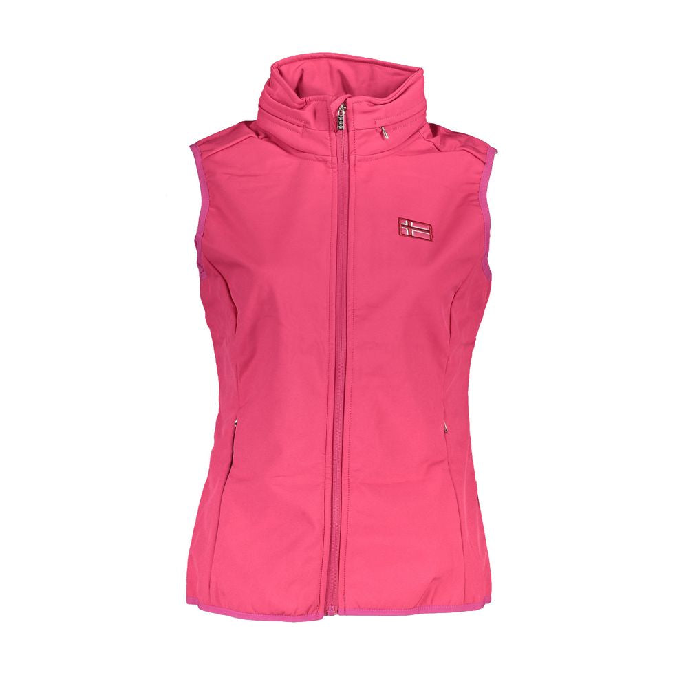 Scuola Nautica Pink Polyester Sleveless Jacket