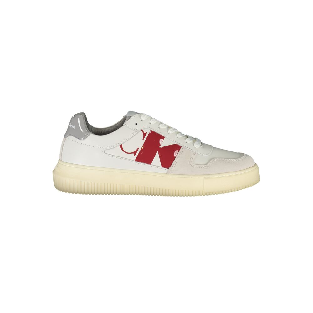 Calvin Klein Bianco Leather Men Sneaker