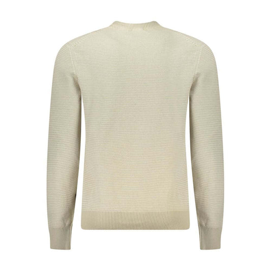 Hugo Boss Beige Cotton Men Sweater