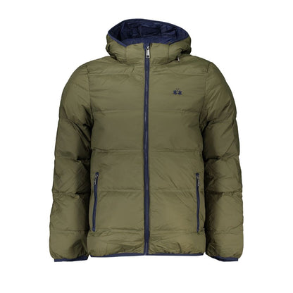 La Martina Green Polyamide Jackets & Coat