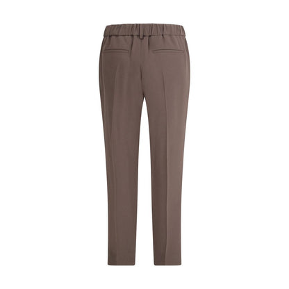 Brunello Cucinelli Gray Acetate Casual Pants