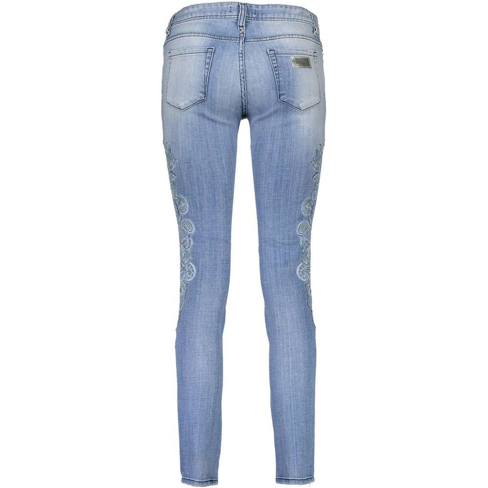 Just Cavalli Blue Cotton Women Jeans