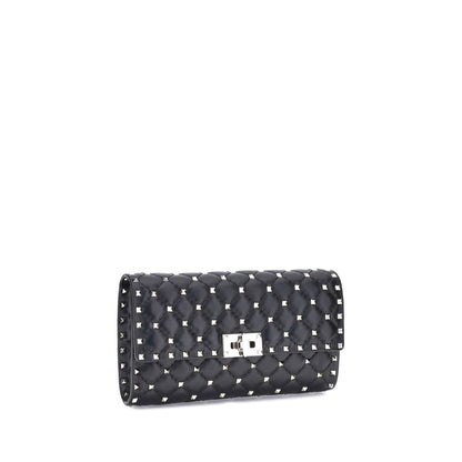 Valentino Garavani Black Lamb Ovis Aries Aries Shoulder Bag