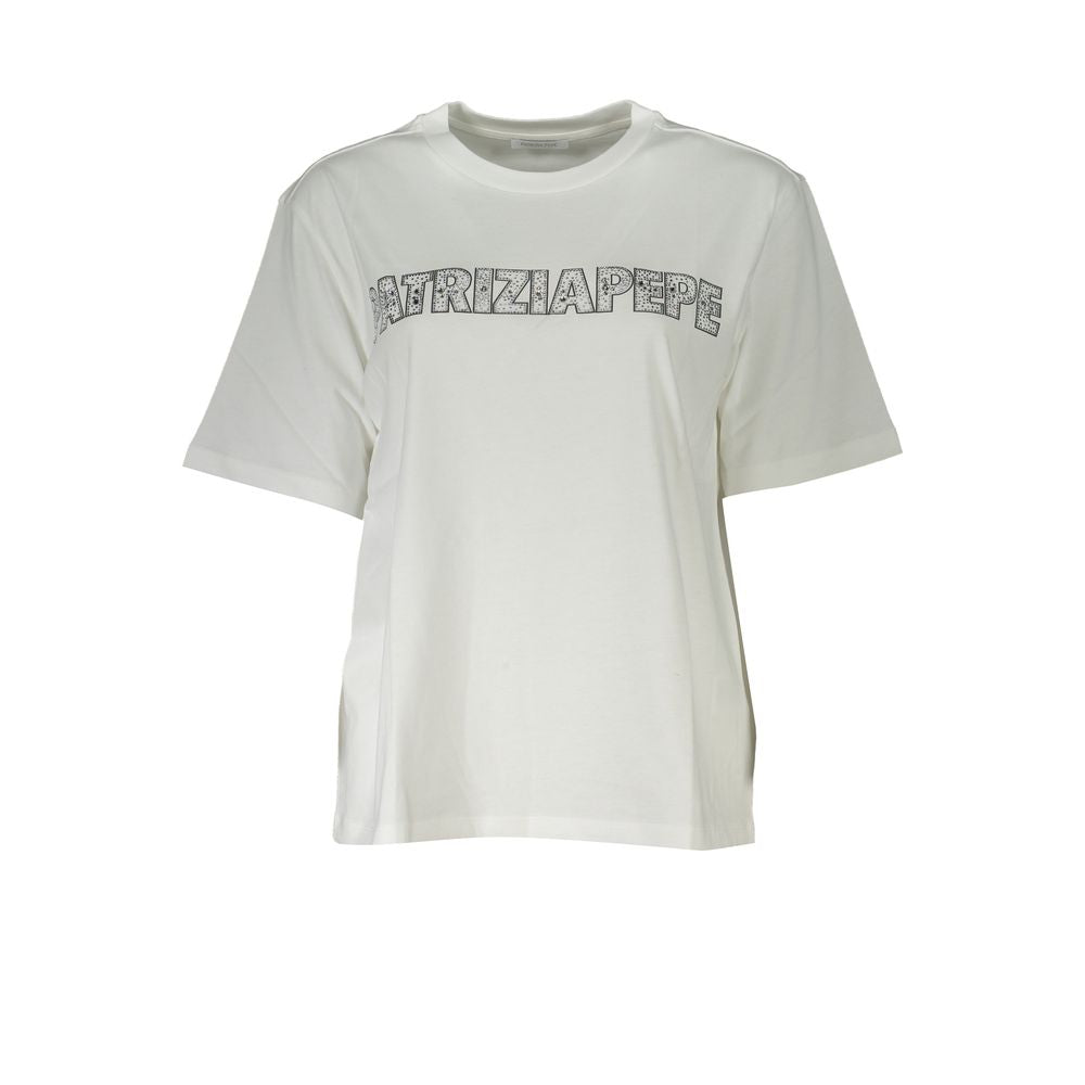 Patrizia Pepe White Cotton T-Shirt