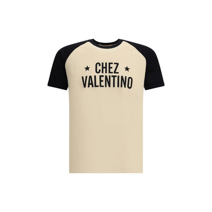 Valentino Cream Cotton T-Shirt