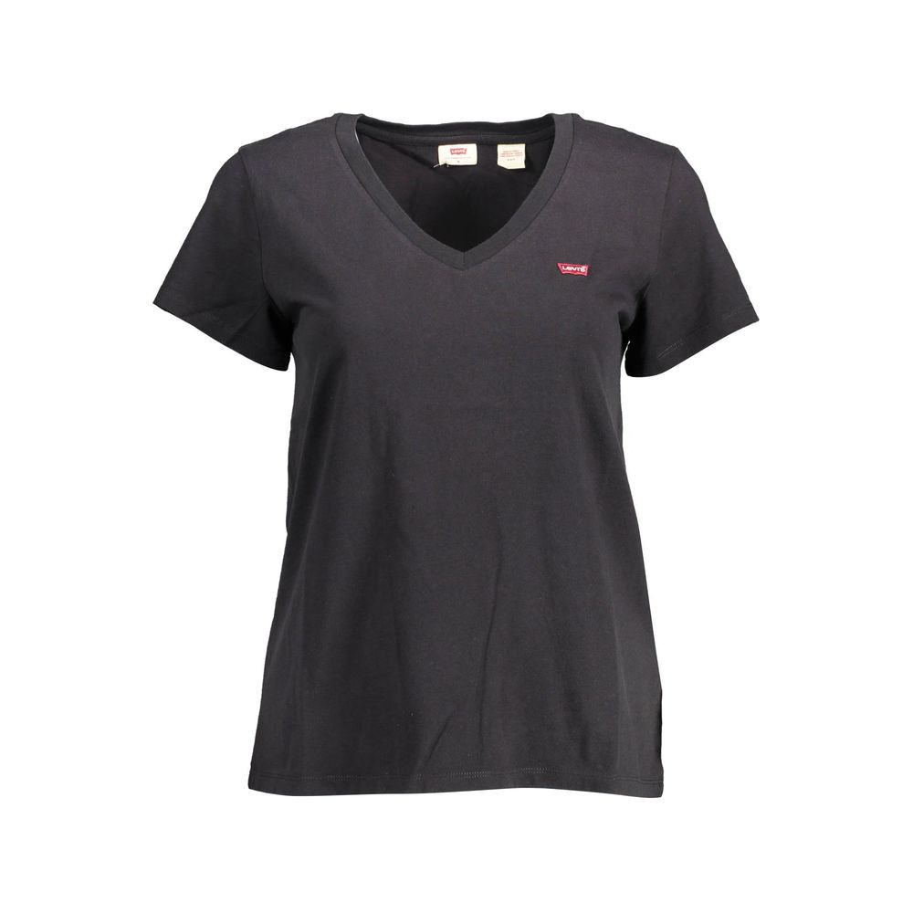 Levi's Black Organic Cotton Women T-Shirt