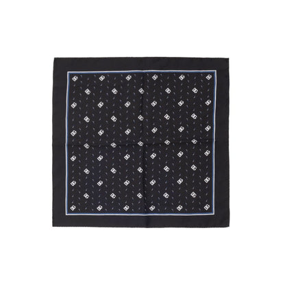 Dolce & Gabbana Black Silk Pocket Square