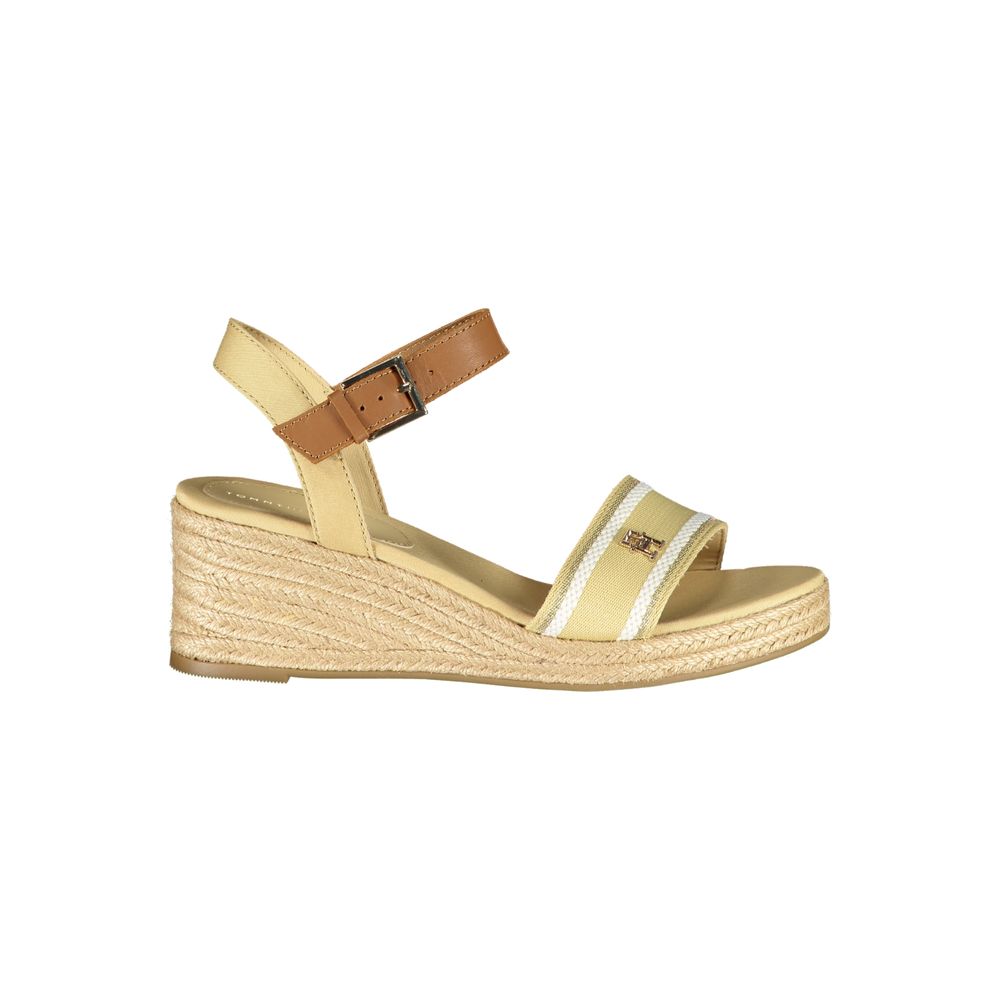Tommy Hilfiger Beige Polyester Wedge Sandals