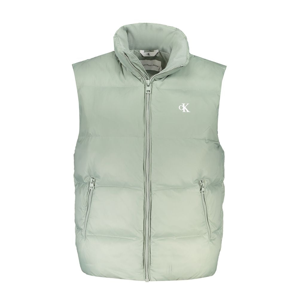 Calvin Klein Green Polyamide Sleveless Jacket