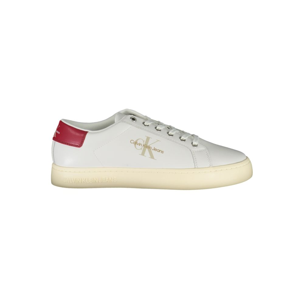 Calvin Klein White Polyester Men Sneaker 1728,67403481248,Athletic - Sneakers - Shoes,Calvin Klein,EU40/US7,EU43/US10,EU45/US12,Men,New with tags,Shoes,Sneakers - Shoes,White