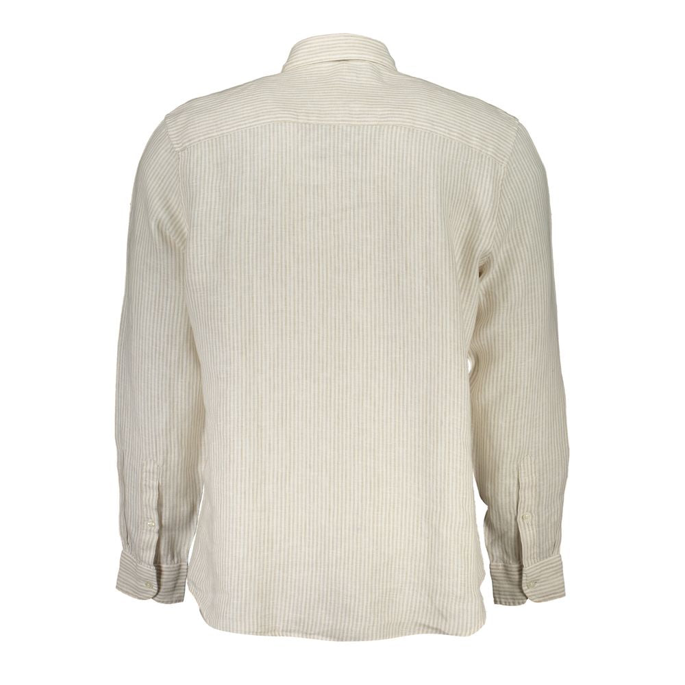 North Sails Beige Linen Mens Shirt