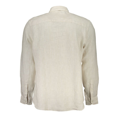 North Sails Beige Linen Mens Shirt
