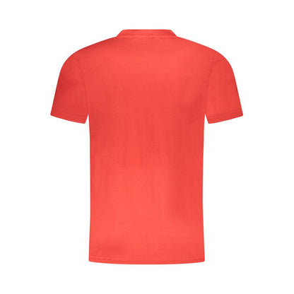 Cavalli Class Red Cotton Men's T-Shirt