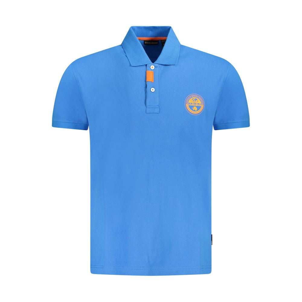 Napapijri Blue Cotton Polo Shirt