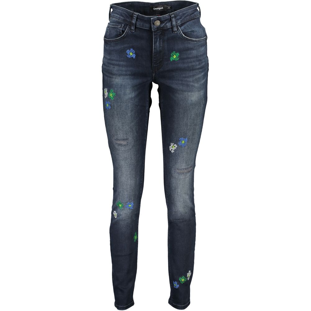 Desigual Blue Cotton Jeans Denim