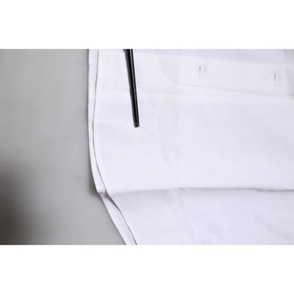 Dolce & Gabbana White Cotton GOLD Long Sleeves Dress Shirt