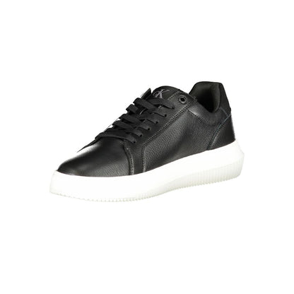 Calvin Klein Black Polyurethane Men Sneaker