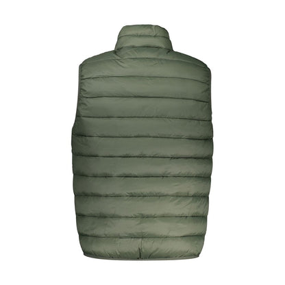 Norway 1963 Green Polyamide Men Jacket - stylish sleeveless design with two external and internal pockets, perfect for essential storage.