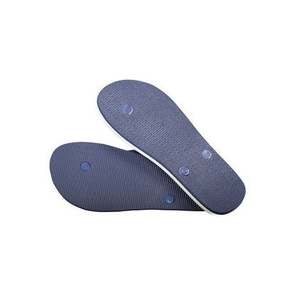 Bottom view of Carrera White Polyethylene Sandal with contrast details and logo.