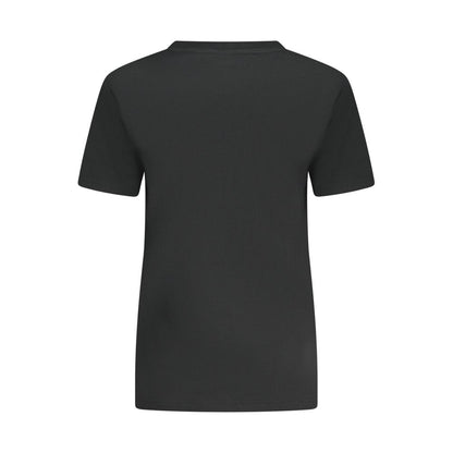 Converse Black Cotton Women T-Shirt