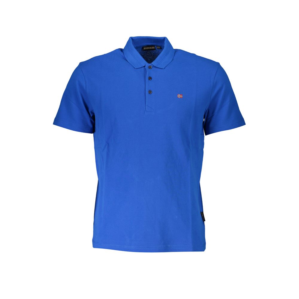Napapijri Blue Cotton Polo Shirt