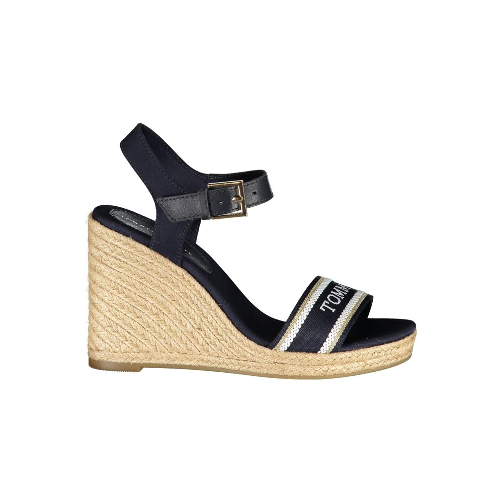 Tommy Hilfiger Blue Polyester Wedge Sandals Tommy Hilfiger