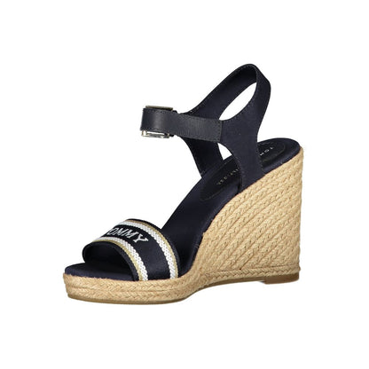 Tommy Hilfiger Blue Polyester Wedge Sandals Tommy Hilfiger