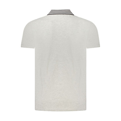 Cavalli Class Gray Cotton Polo Shirt