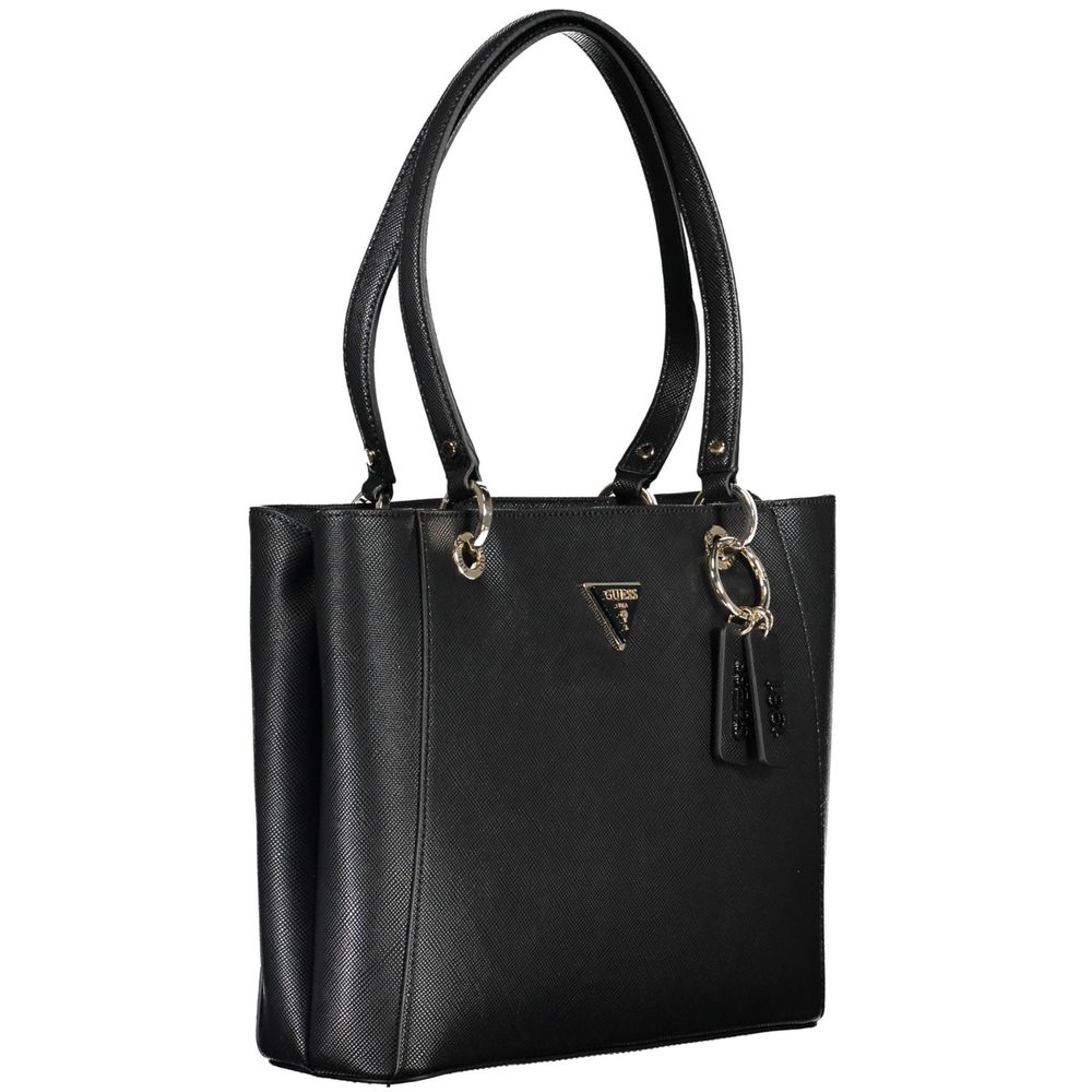 Front view with bag zipped and handles upright.