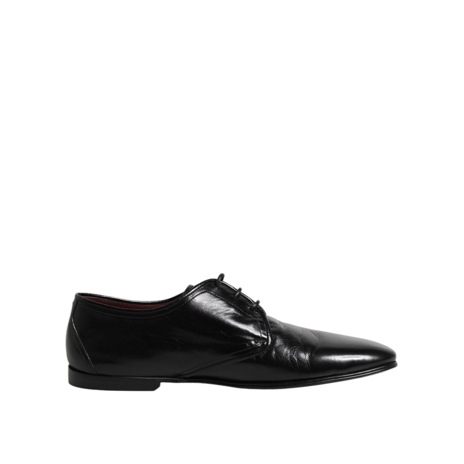 Dolce & Gabbana Black Leather Lace Up Derby Dress Formal Shoes