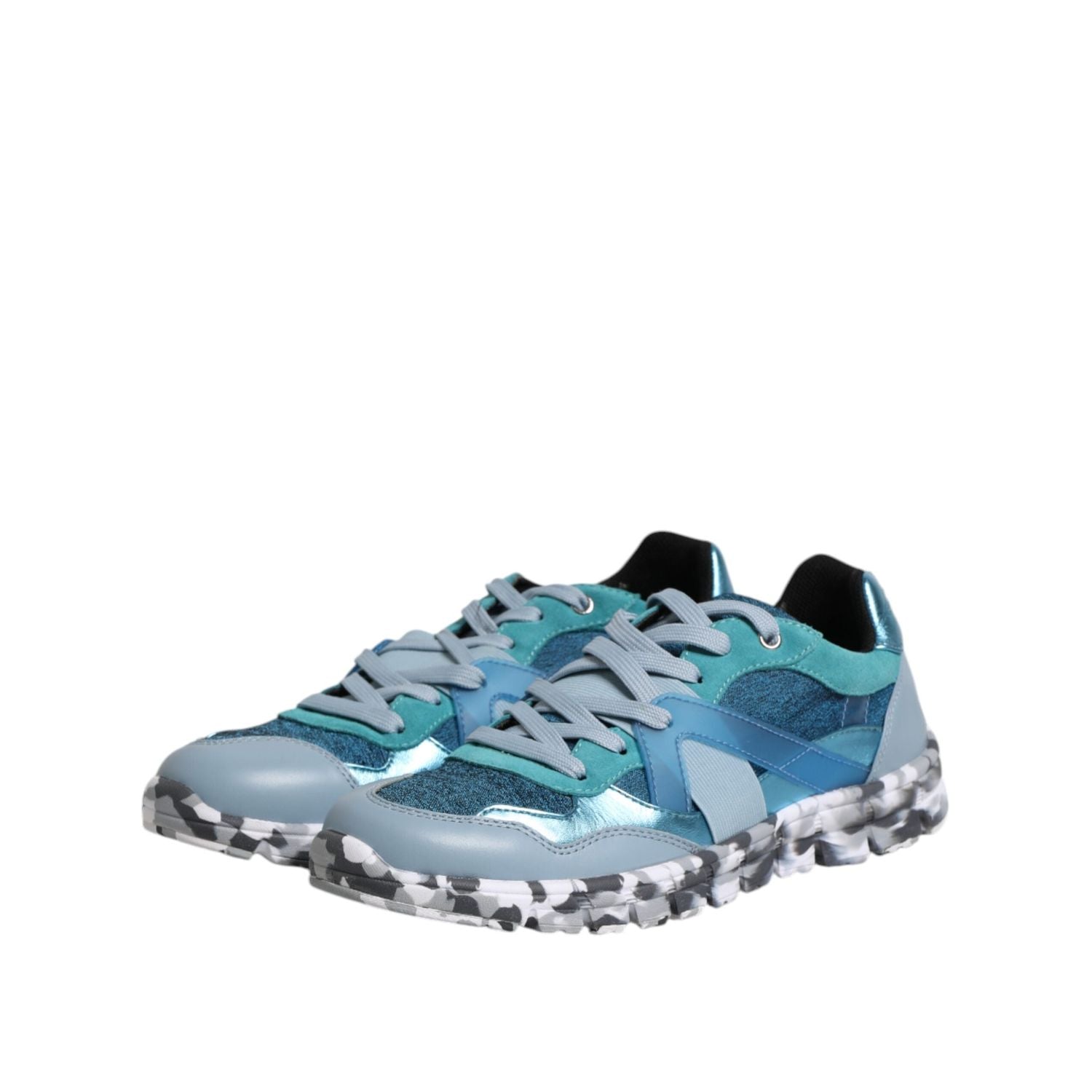 Dolce & Gabbana Multicolor Lace Up Low Top Men Sneakers Shoes