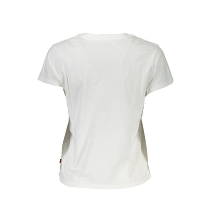 Levi's White Cotton Women's T-Shirt