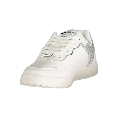 Gas White Polyester Women Sneaker