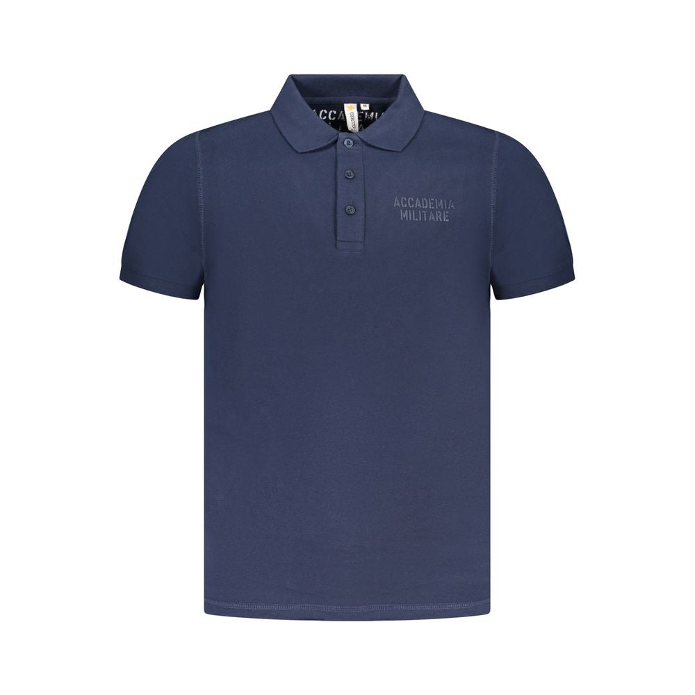 Accademia Militare Blue Cotton Polo Shirt