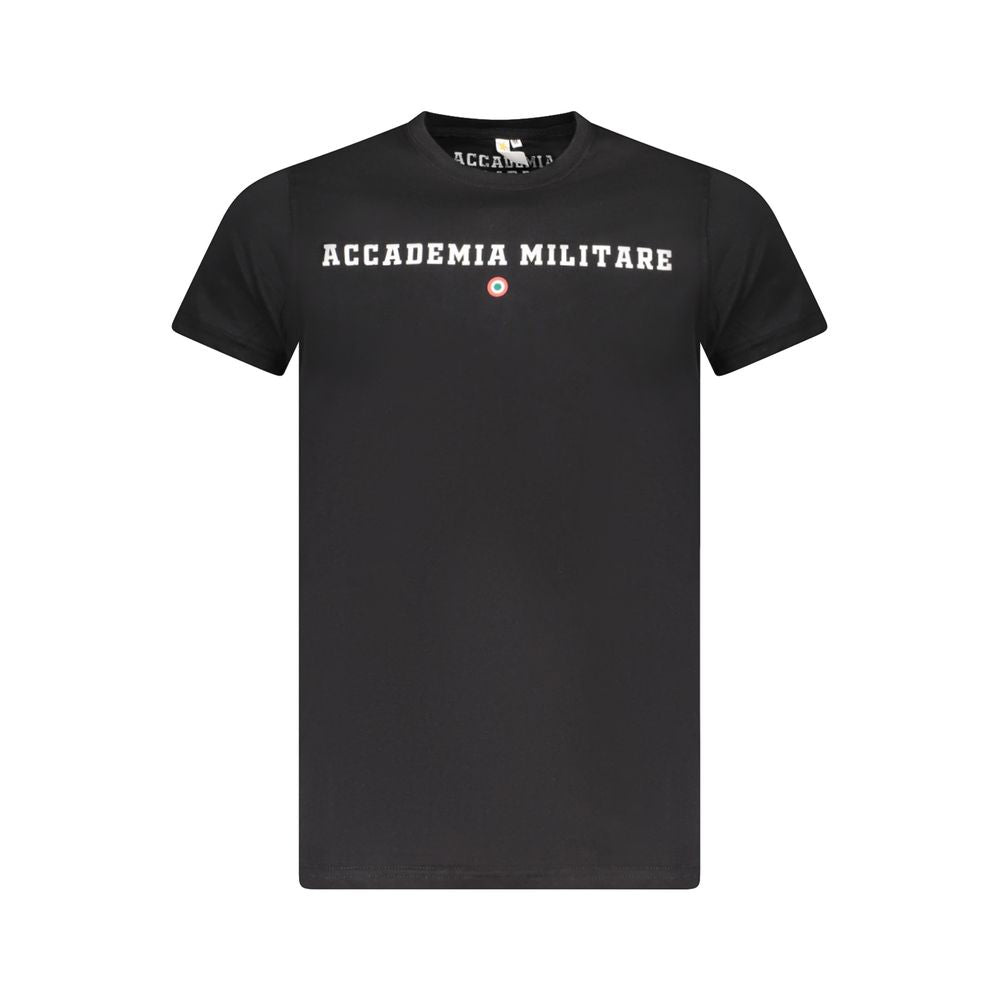 Accademia Militare Black Cotton T-Shirt