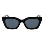 Tommy Hilfiger Black Women Sunglass with full-rim black acetate frame and grey lenses providing 100% UVA & UVB protection.
