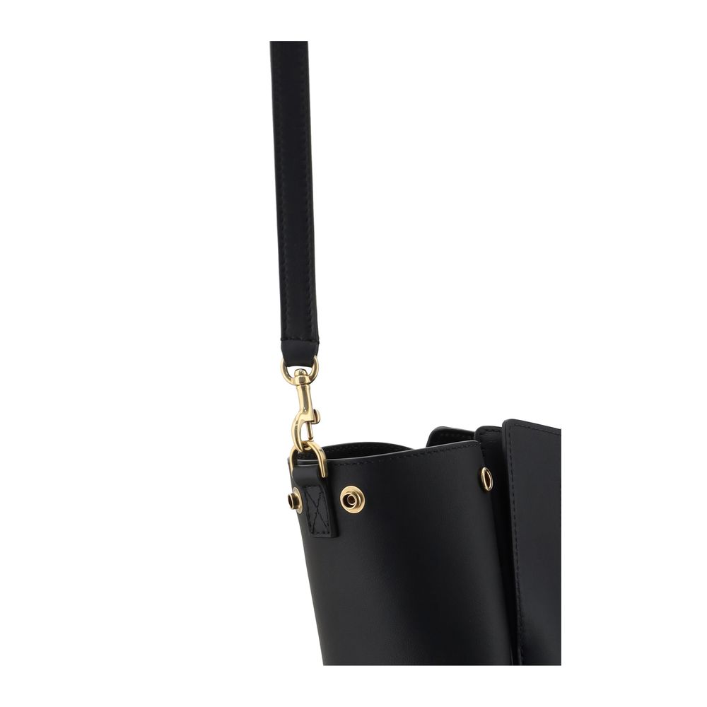 Front view with bag zipped and handles upright.
