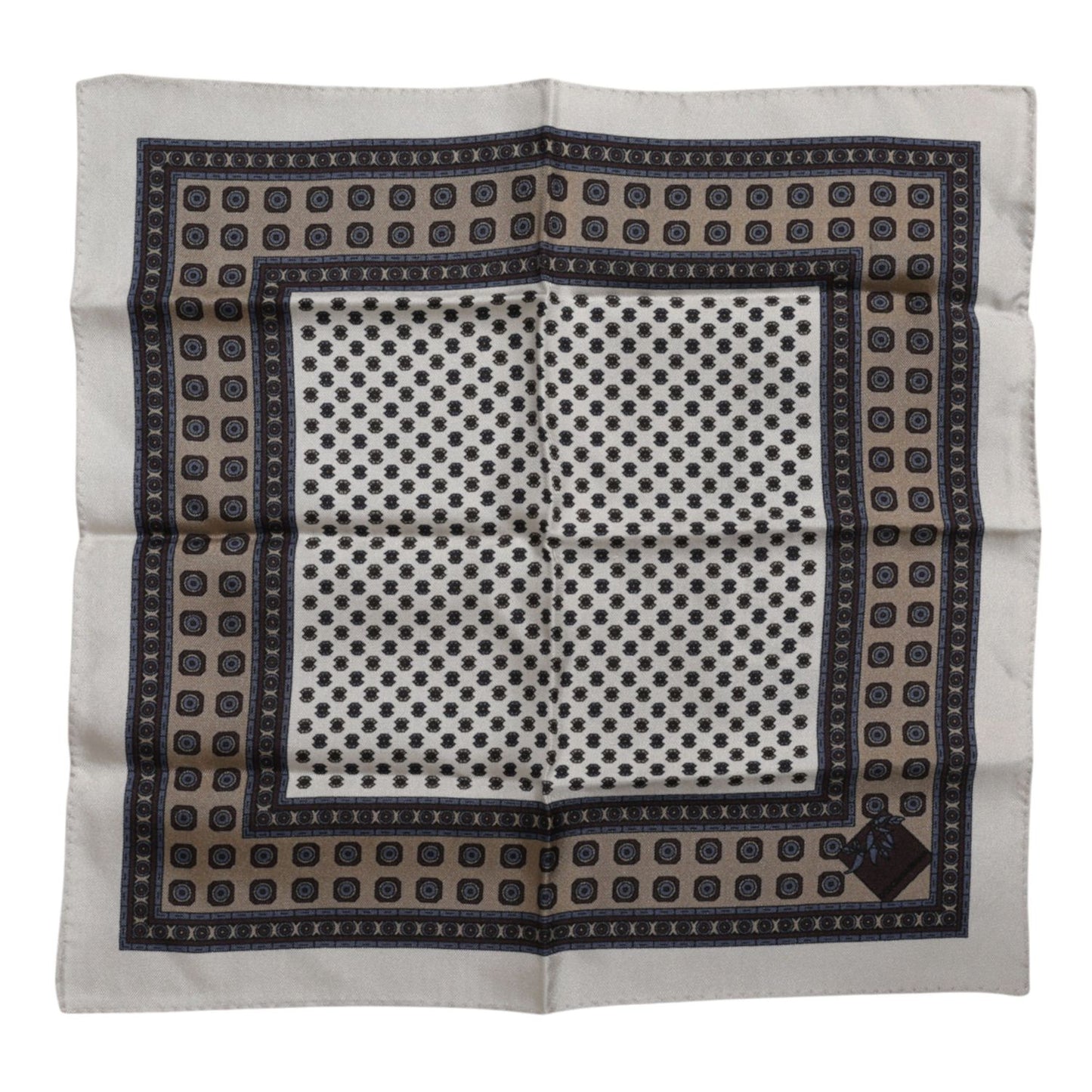 Dolce & Gabbana Multicolor Patterned Square Men Foulard Scarf