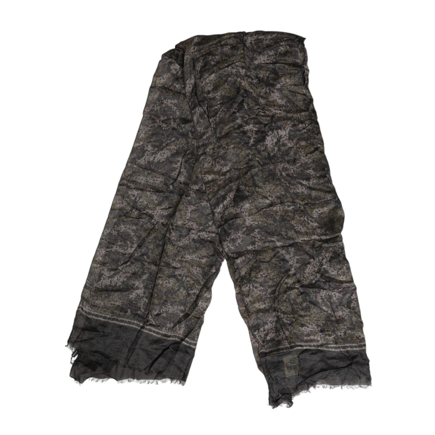 Dolce & Gabbana Camouflage Neck Warmer Wrap Foulard Scarf